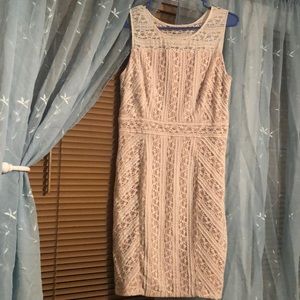 INC lace white dress